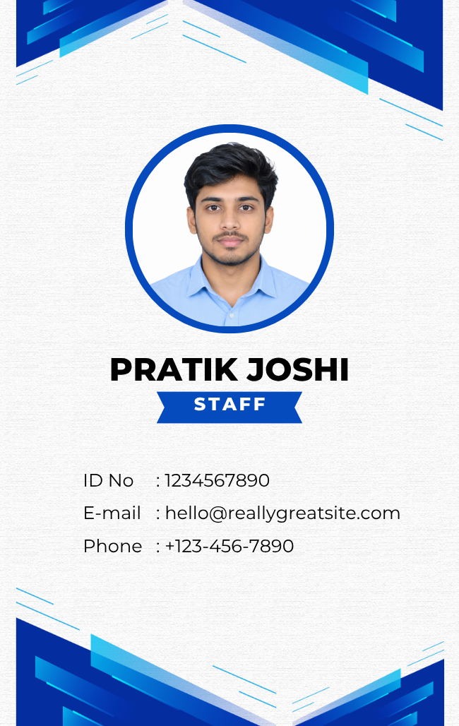 Blue Minimalist Corporate Staff